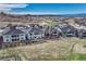 Expansive aerial view of a community with spacious backyards and picturesque scenery at 815 Alumroot St, Castle Rock, CO 80104