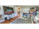 Spacious bedroom with an artist's studio setup at 1303 Newport St, Denver, CO 80220