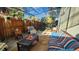 Relaxing patio space featuring a covered seating area at 1303 Newport St, Denver, CO 80220