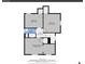 Second floor plan with 2 bedrooms, a hall and primary bedroom at 169 W Byers Pl, Denver, CO 80223