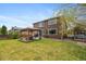 Spacious backyard featuring a cozy gazebo with a patio, perfect for relaxing and enjoying outdoor activities at 12616 Jersey W Cir, Brighton, CO 80602