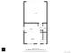 Floor plan of the main floor with kitchen, living room, hall, bathroom, and garage at 503 S Rollie Ave # 12D, Fort Lupton, CO 80621