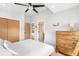 Bedroom featuring ceiling fan, closet and natural light at 2669 N Cherry St, Denver, CO 80207