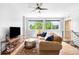 Inviting living room with bright windows, comfortable seating, and hardwood floors at 2669 N Cherry St, Denver, CO 80207