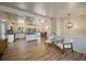 Beautiful living space with a modern kitchen and large windows offering picturesque outdoor views at 29691 Fairway Dr, Evergreen, CO 80439
