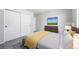 This is a cozy bedroom with closet space, a television, and pleasing decor at 21482 E Idyllwilde Dr, Parker, CO 80138