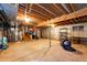 Unfinished basement offering potential for customization and storage at 17800 E Hinsdale Ave, Foxfield, CO 80016
