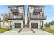 Modern townhomes boast multi-level balconies and attached garages at 2164 S Ash St, Denver, CO 80222