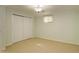 Empty bedroom with large sliding door closet at 3127 And 3125 N Raleigh St, Denver, CO 80212