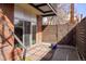 Secluded back patio with modern design elements and a peaceful outdoor space at 2518 N Washington St, Denver, CO 80205