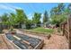 Spacious backyard featuring raised garden beds, ideal for gardening enthusiasts at 2080 Fulton St, Aurora, CO 80010