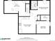 Layout featuring eat-in kitchen, recreation room, bedroom, walk-in closet, utility, and bathroom at 2433 E 90Th Ave, Thornton, CO 80229