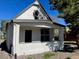 This is a charming view of the home's facade, showcasing architectural details at 4582 N Shoshone St, Denver, CO 80211