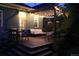 Inviting back deck with string lights, perfect for evening relaxation and outdoor gatherings at 2445 N Franklin St, Denver, CO 80205