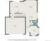 Detailed first floor plan showcasing the layout, dimensions, and flow between rooms including kitchen and living spaces at 26385 E Canal Pl, Aurora, CO 80018
