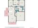Detailed floor plan featuring spacious living areas, bedrooms, and a convenient garage at 19481 E 50Th Pl, Denver, CO 80249
