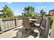 Relaxing patio with outdoor seating and beautiful views of the surrounding trees and sky at 3325 W 111Th Loop # C, Westminster, CO 80031