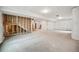 Unfinished basement featuring exposed framework, ready for customization, with ample open space and lots of potential at 16633 W 93Rd Way, Arvada, CO 80007