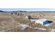 Birds-eye view of property with building, illustrating spacious outdoor amenities and location on large acreage at 12990 Mesa View Rd, Larkspur, CO 80118