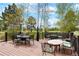 Spacious deck with outdoor dining and seating areas, perfect for entertaining or relaxing at 34682 Stampede Cir, Elizabeth, CO 80107