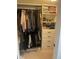 Organized closet with hanging racks, shelving and drawers for optimal storage and convenience at 3327 Irving St, Denver, CO 80211