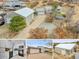 Wide aerial view of a house and its garage, showcasing a generous driveway and a spacious yard at 228 Birch Ave, Castle Rock, CO 80104