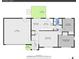 Floor plan featuring a primary bedroom, living room, kitchen, dining area, and a garage at 228 Birch Ave, Castle Rock, CO 80104