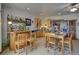 Entertaining wet bar with lots of space, counter seating, modern appliances, and a view to the sitting area at 5910 Mccart Ranch Cir, Elizabeth, CO 80107