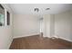 Empty bedroom with hardwood floors, a window, and neutral paint, offering a blank canvas at 7496 Clay St, Westminster, CO 80030