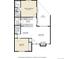 A detailed floor plan featuring primary bedroom, kitchen, living room, dining area, and utilities at 9172 W 88Th Cir, Westminster, CO 80021