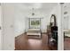 Spacious main bedroom boasts bright windows, a ceiling fan, and room for a home office setup at 1885 S Quebec Way # G104, Denver, CO 80231
