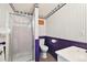 Full bathroom featuring shower with glass door, toilet and vanity sink at 9125 Lowell Ct, Westminster, CO 80031