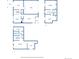 Floor plan illustrating the home's layout including kitchen, bedrooms and garage at 9125 Lowell Ct, Westminster, CO 80031