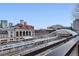 Scenic view of Union Station with buildings and clear blue sky in background at 1750 Wewatta St # 1102, Denver, CO 80202