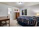 This bedroom has carpet floors, white walls, and a sports-themed bed at 9980 Newton Ct, Westminster, CO 80031