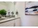 Contemporary half bathroom features modern fixtures, sleek vanity, and stylish decor at 1998 Foxtail Ln # B, Lafayette, CO 80026