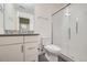 Contemporary bathroom features a glass-enclosed shower, modern vanity, and sleek finishes at 1998 Foxtail Ln # B, Lafayette, CO 80026