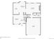 Floor plan showcasing layout of the home including the living room, kitchen, bathrooms and garage at 3691 Bucknell Dr, Highlands Ranch, CO 80129