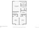 Detailed floorplan of the second floor, showcasing the layout of bedrooms and bathrooms at 3691 Bucknell Dr, Highlands Ranch, CO 80129