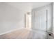 Cozy bedroom with neutral walls, double door closet, and plush carpeting provides a comfortable space at 19038 E 94Th Pl, Commerce City, CO 80022
