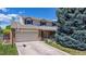 Charming two-story home featuring a well-manicured front lawn and attached garage at 7865 S Lafayette Ct, Centennial, CO 80122