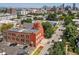 Wide aerial view of the property showcasing its location and surrounding neighborhood at 225 N Lincoln St # 4, Denver, CO 80203