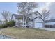 Charming two-story home featuring a two car garage, stone accents and landscaped front yard at 2482 Purcell Pl, Brighton, CO 80601