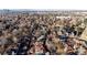 Desirable Denver neighborhood aerial view, mature trees, close to Bonnie Brae Park, city skyline views at 1035 S Elizabeth St, Denver, CO 80209