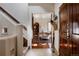 Inviting foyer featuring stairs and an office space, showcasing the home's layout at 1035 S Elizabeth St, Denver, CO 80209