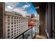 Stunning city views from a private balcony at 891 14Th St # 1006, Denver, CO 80202