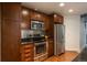 Modern kitchen with stainless steel appliances at 891 14Th St # 1006, Denver, CO 80202