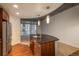 Modern kitchen with stainless steel appliances and granite counter at 891 14Th St # 1006, Denver, CO 80202