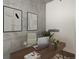 Home office with a desk, laptop, and modern decor at 891 14Th St # 1006, Denver, CO 80202