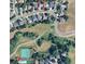 Aerial view of a home's location in a quiet neighborhood near Dutch Creek Village Recreation Center at 6487 W Weaver Ave, Littleton, CO 80123